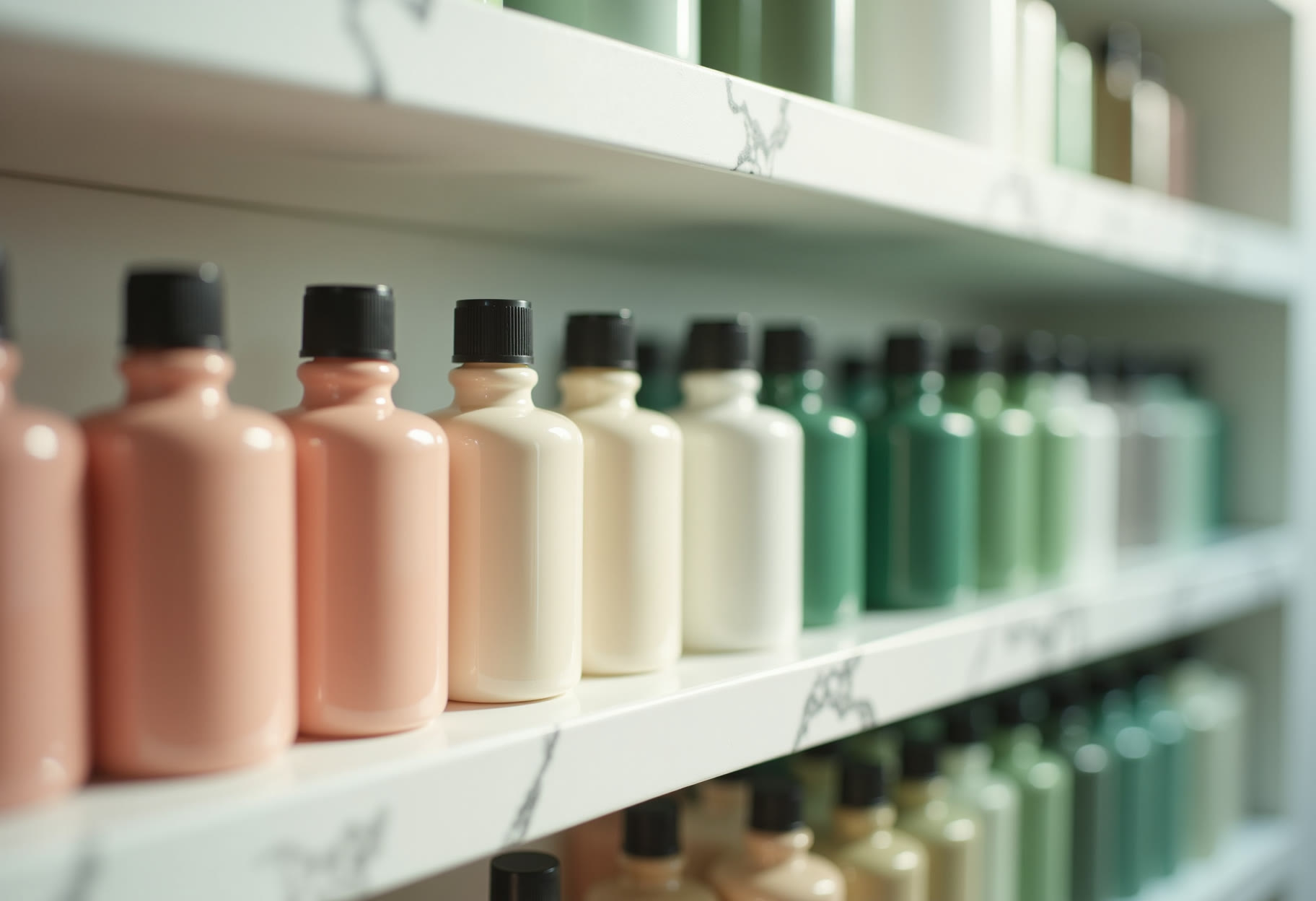 The polish wall, restocked and sorted